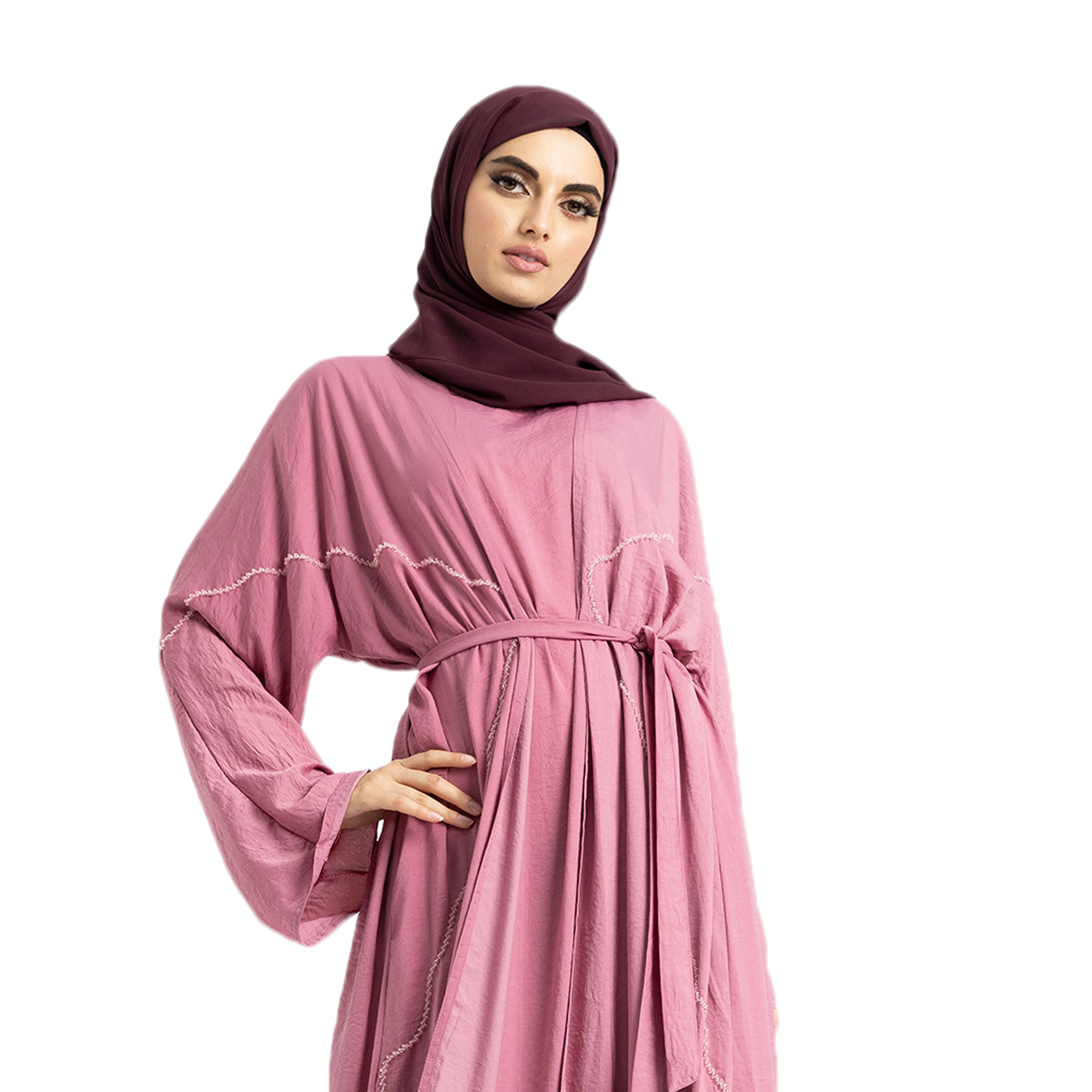 2 Piece Beaded Abaya - Image 3