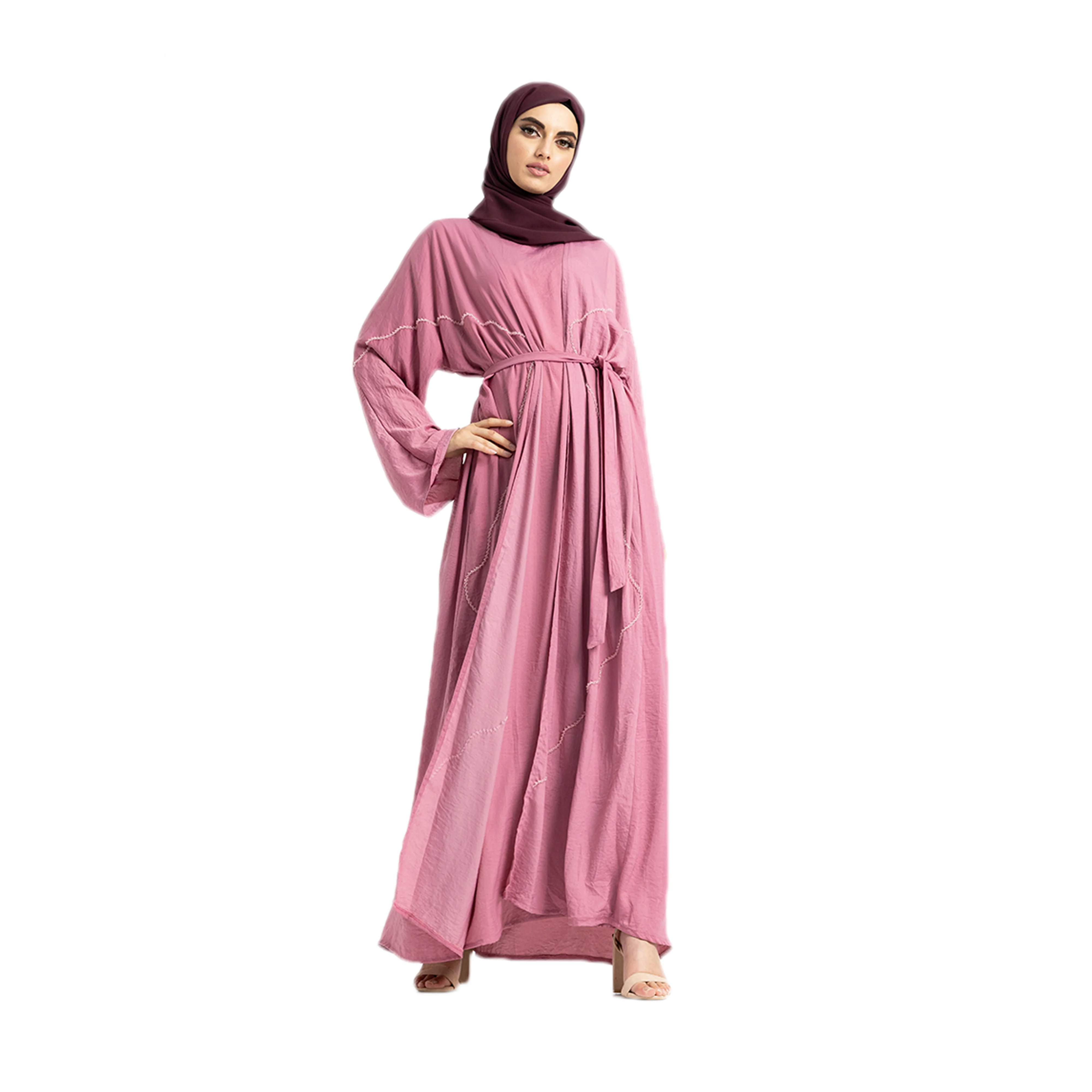 2 Piece Beaded Abaya - Image 4