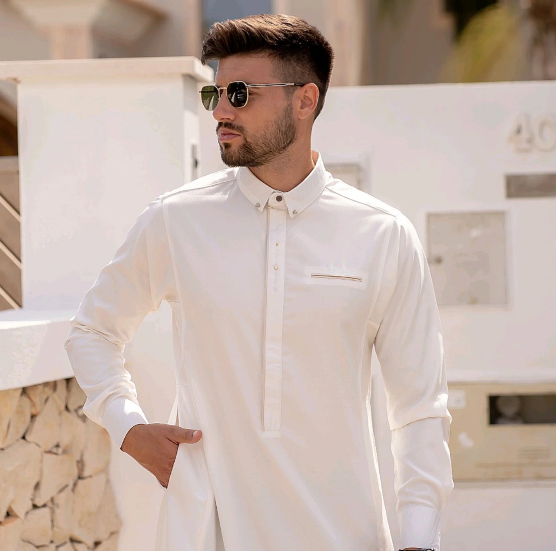 Luxury White Thobe & Jubba – Al Ameer - Image 2