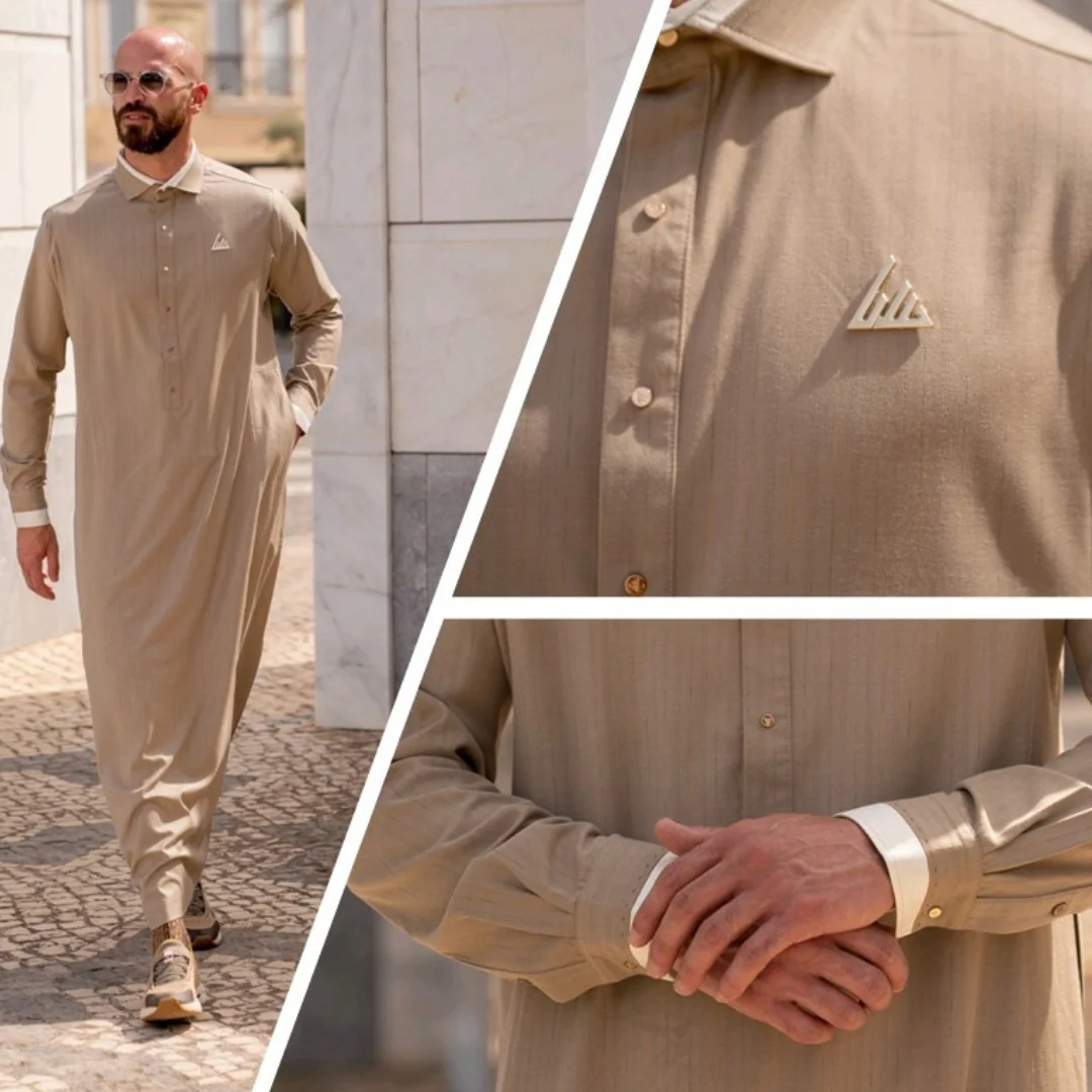 Luxury Cream Thobe & Jubba – Al Ameer - Image 2