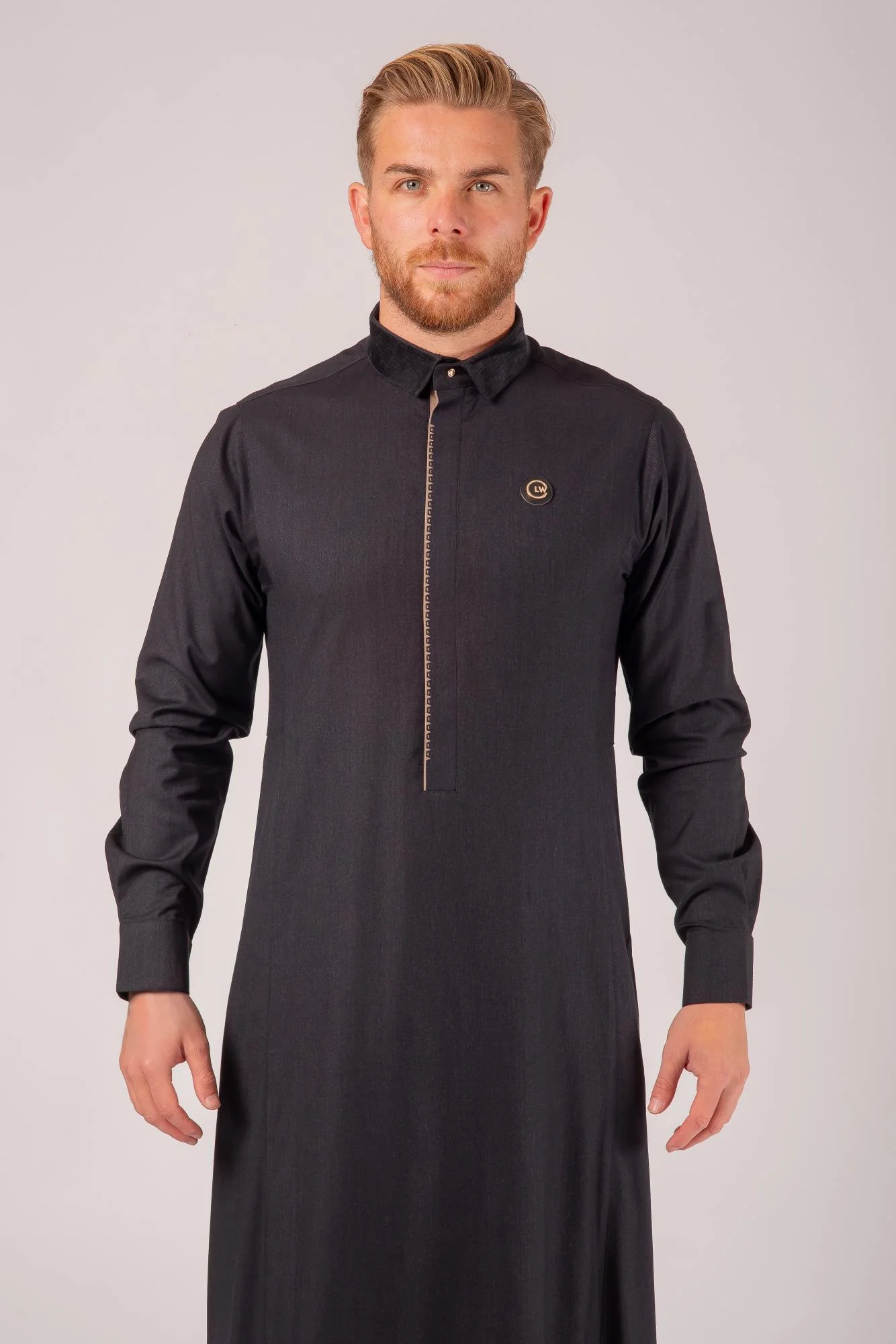 Luxury Black & Brown Thobe & Jubba – Al Ameer