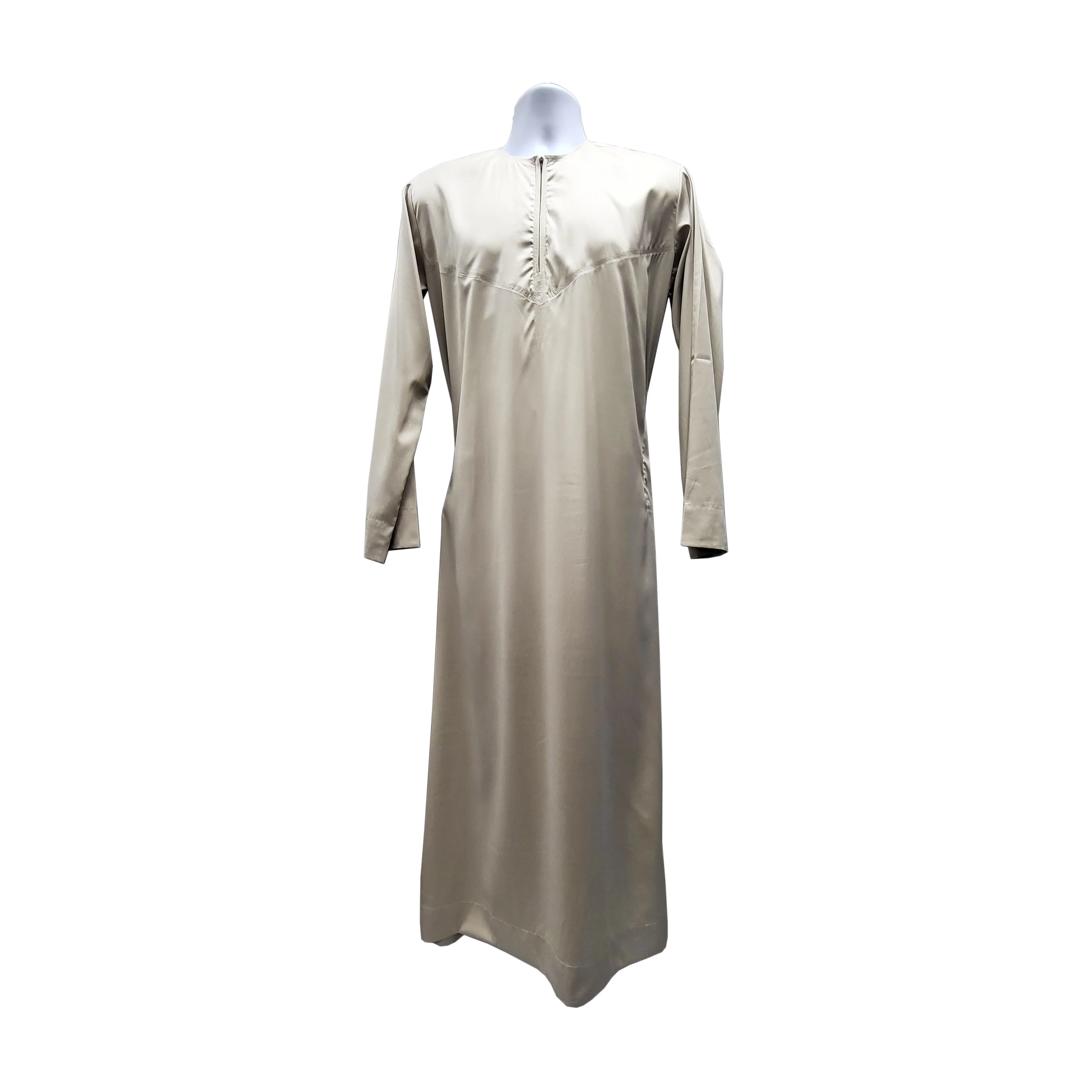 Shiny Beige round neck