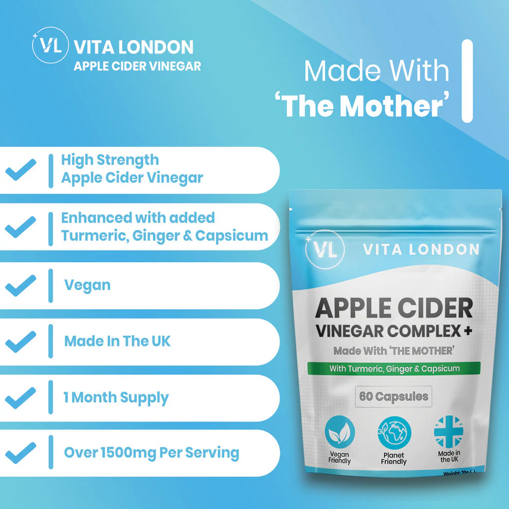 Apple Cider Vinegar Complex+ (60 Capsules) - Image 3