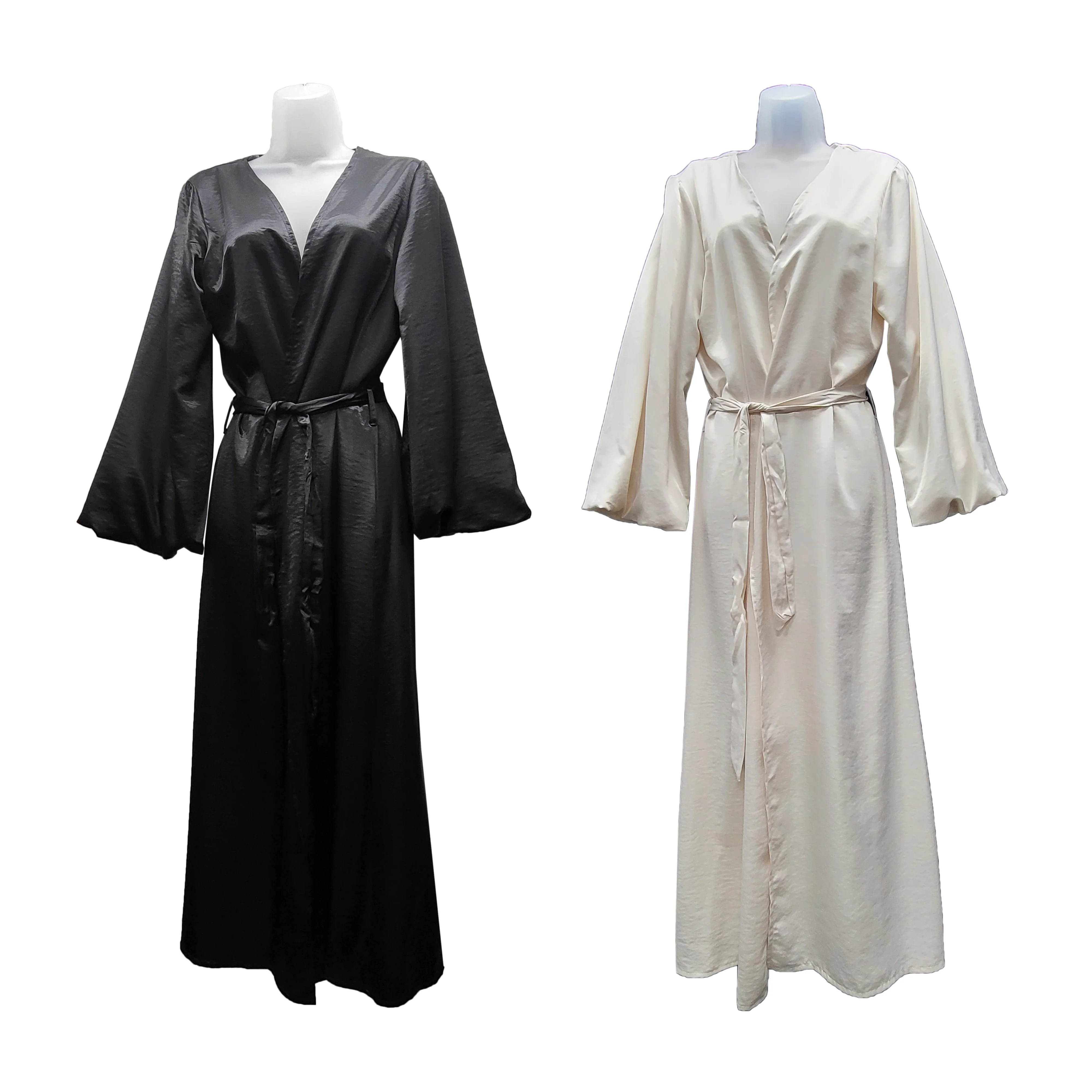 Balloon Sleeve Kimono Abaya - Image 5