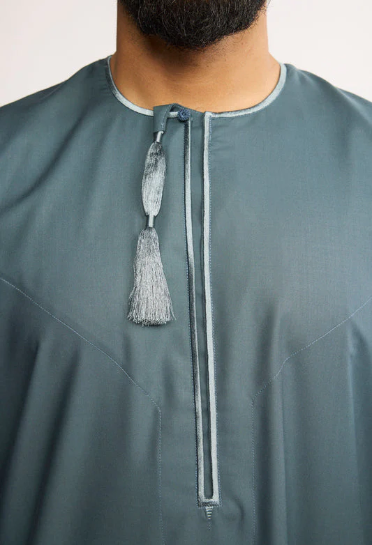 Dark Grey Omani Tassel J2513 C2 - Image 2