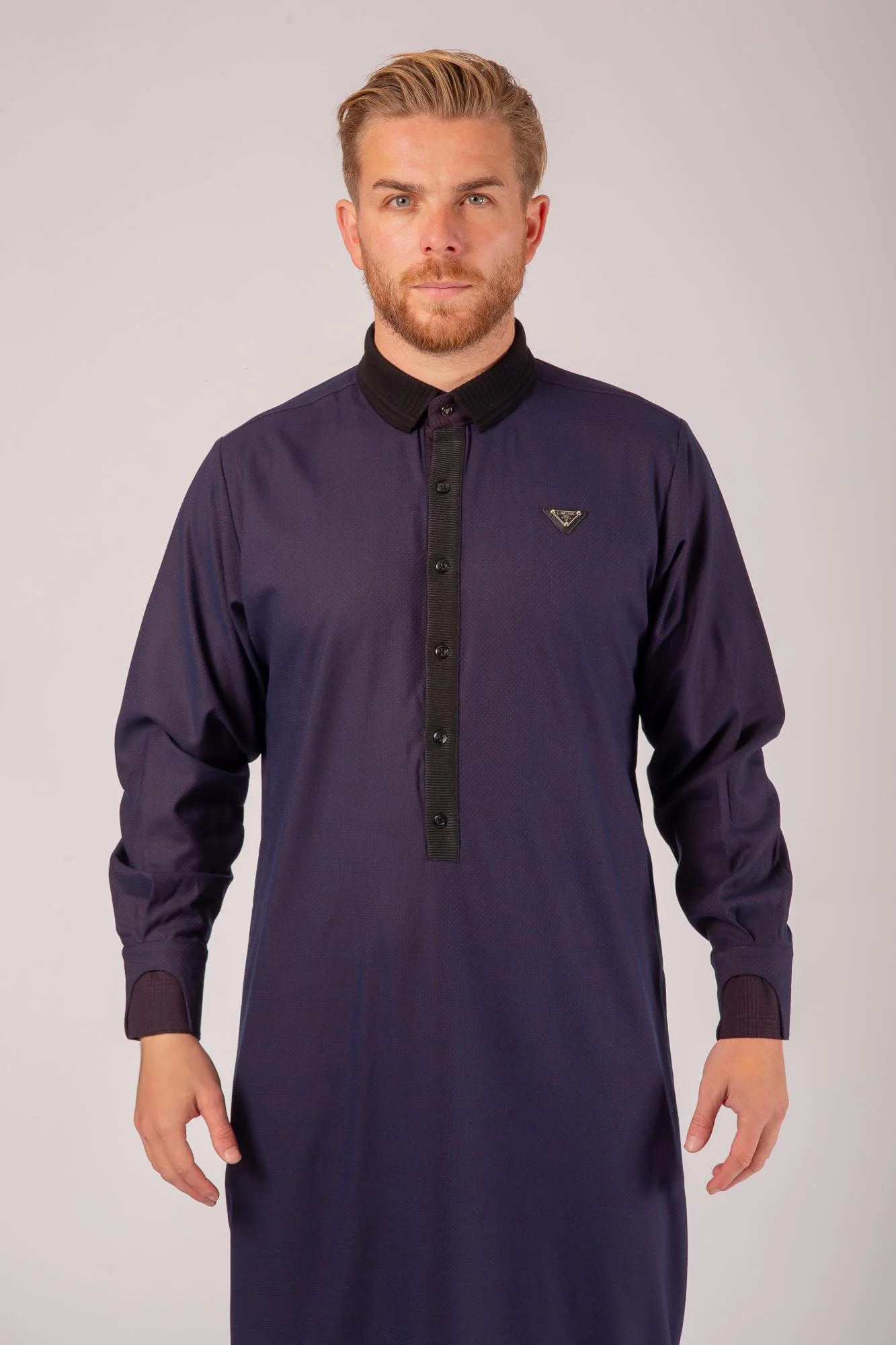 Luxury Dark Purple Velvet Thobe & Jubba – Lawung
