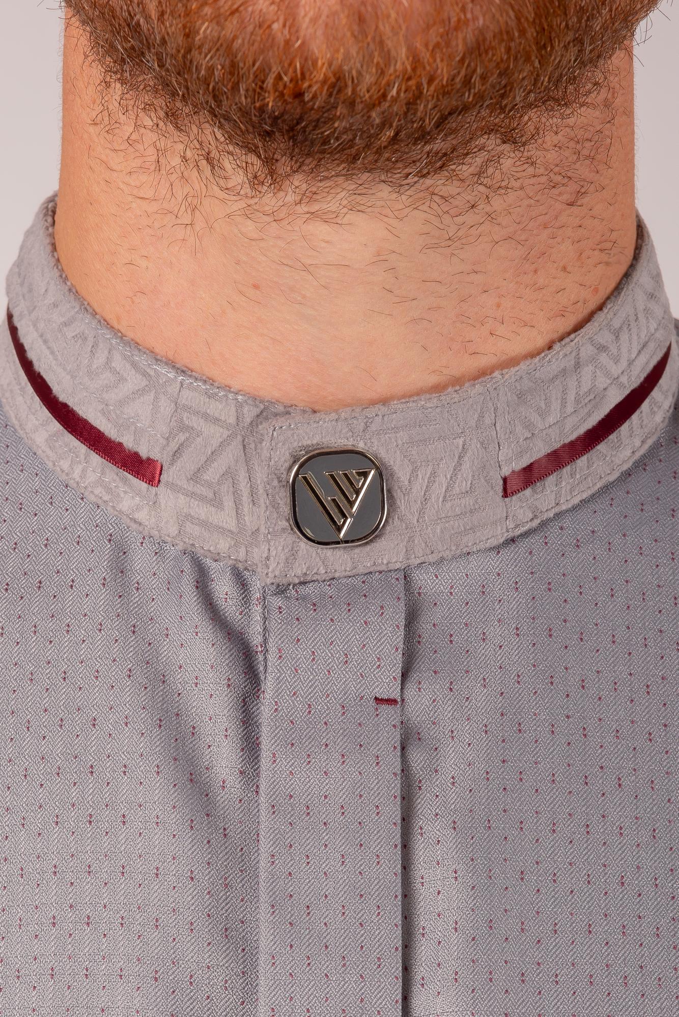 Luxury Grey & Red Thobe & Jubba – Lawung - Image 3