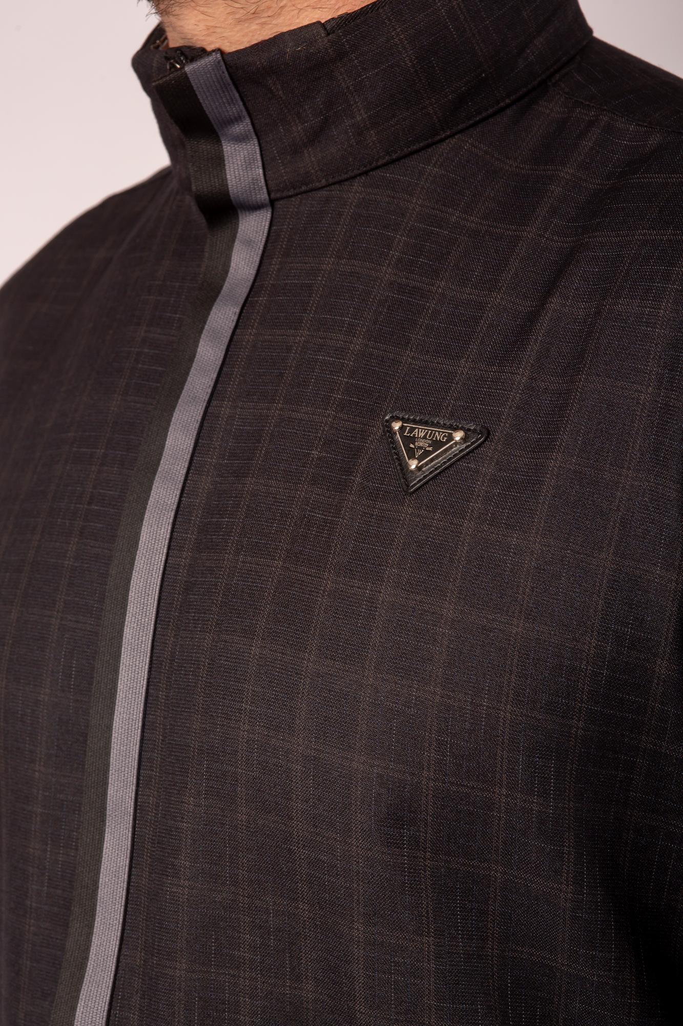Luxury Black & Grey Thobe & Jubba with Hood - Lawung - Image 3