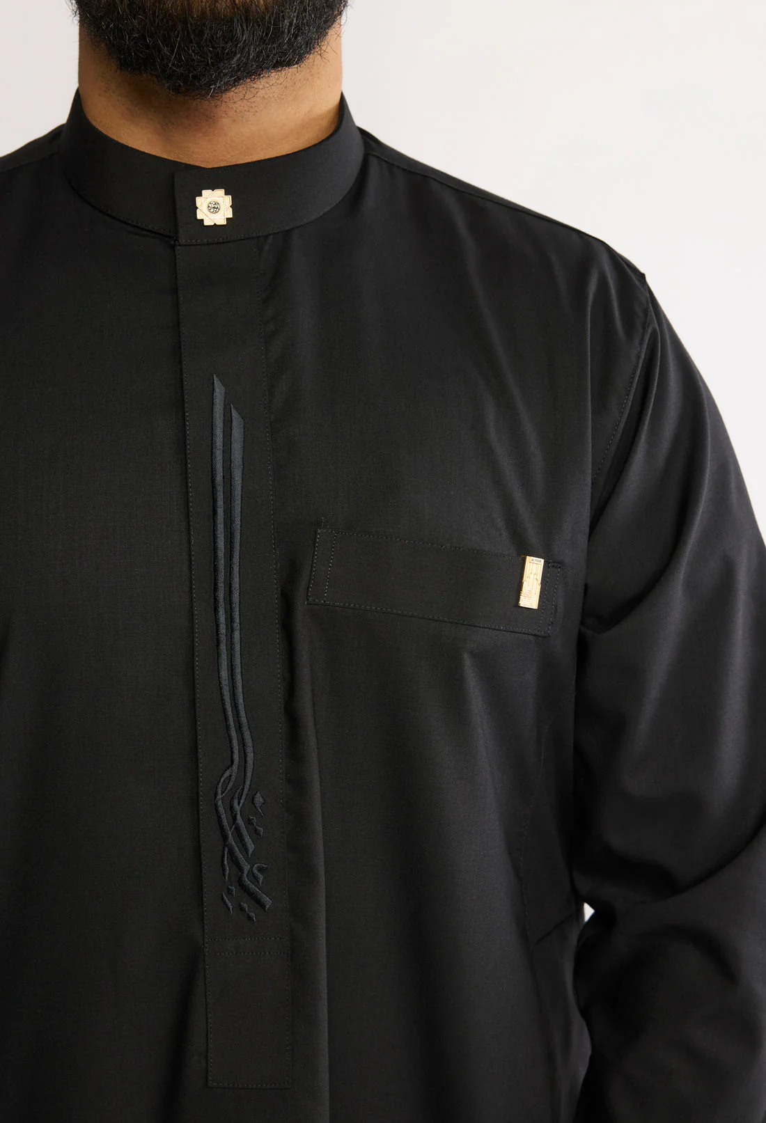 Luxury Cuffed Black J2512 - Image 3