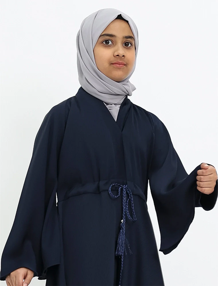 Navy Girls Salifah Abaya - Image 4