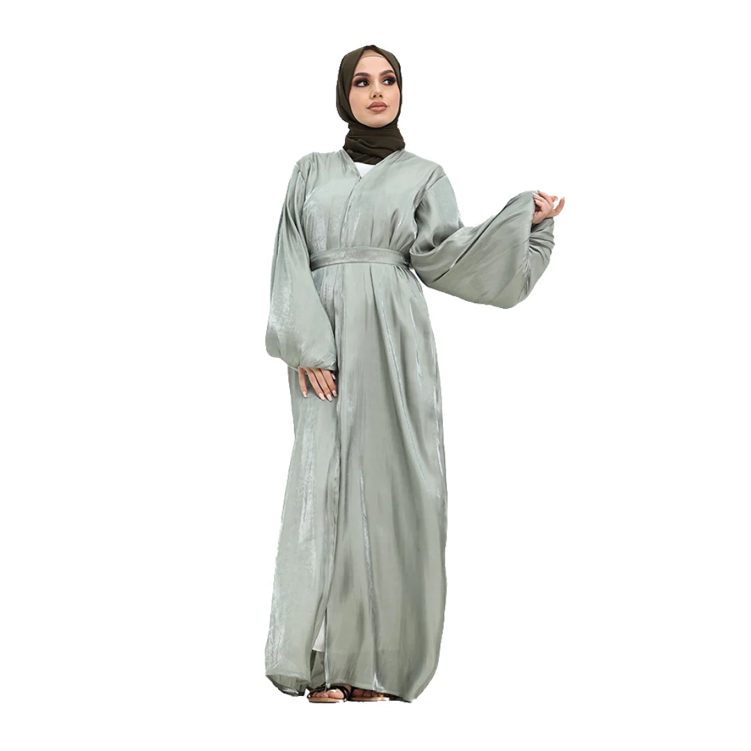 Organza Kimono Abaya (ZA235) - Image 3