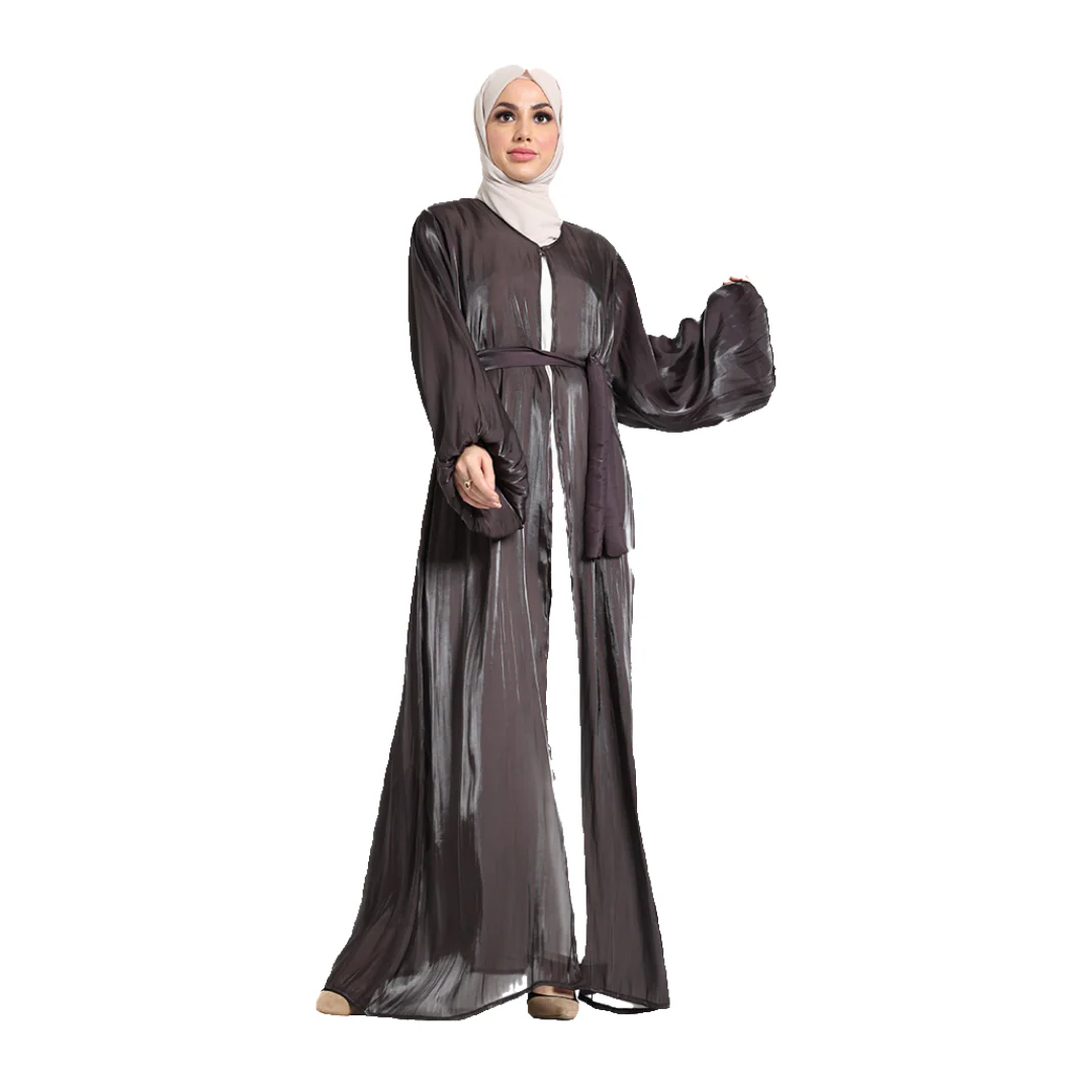 Organza Kimono Abaya (ZA235) - Image 4