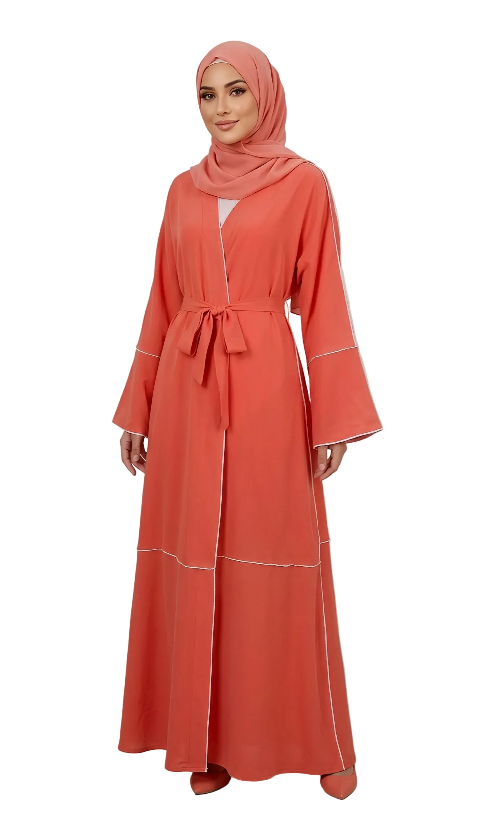 Rouge Open Abaya - One Size