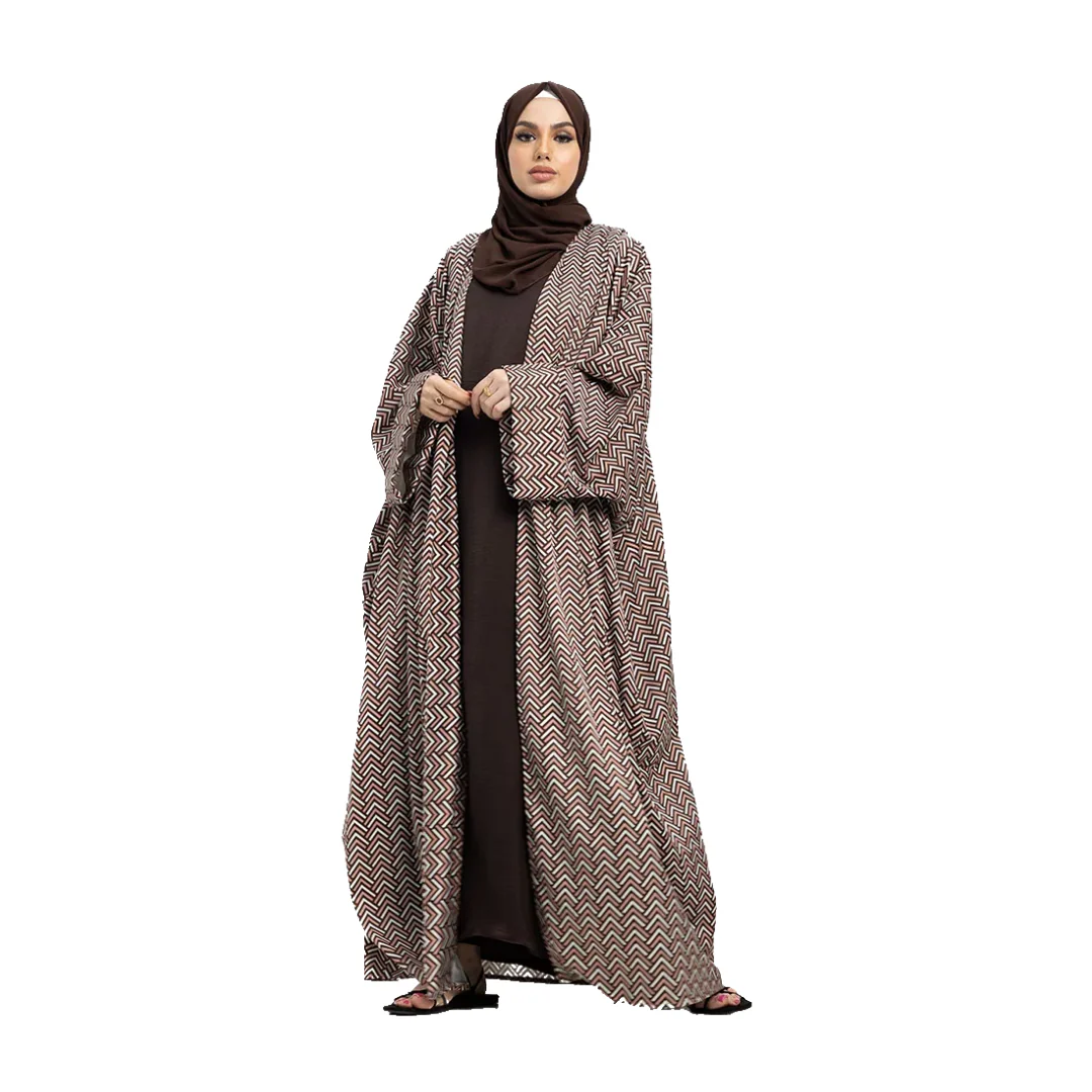 Satin Batwing Abaya - Image 2